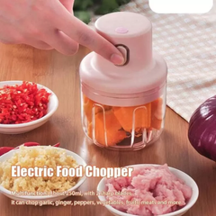 (250ml) Single Bowl Chopper usb Rechargeable Mini Grinder Food
