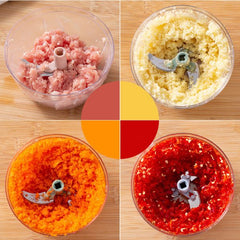 ( Nw000432 ) Hand Pulled Multipurpose Chopper & Cutter | Rope Pulled Chopper Multifunctional Meat Grinder, Vegetable Cutter (random Color)